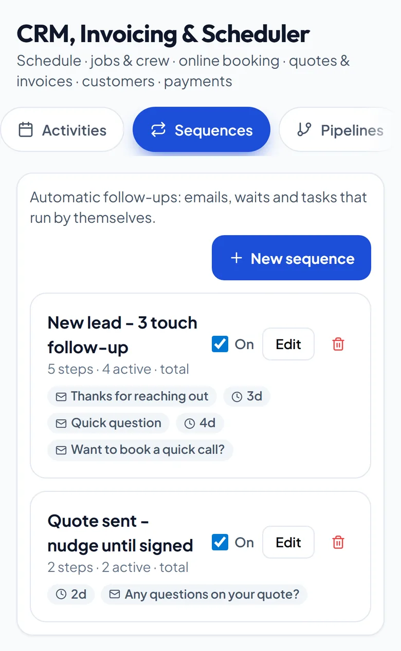 Follow-up emails that send themselves